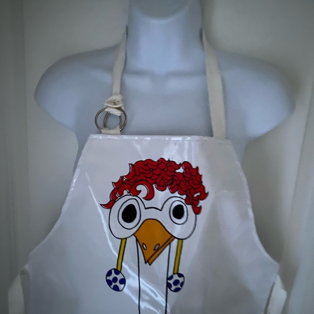 Vintage Retro Vinyl Adult Apron Humorous Novelty  Quote 80s Made In Taiwan